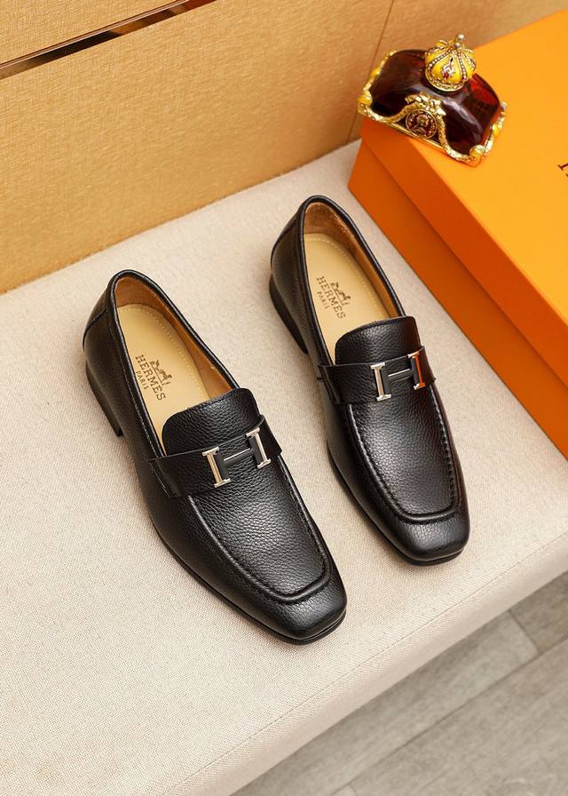 Product Trademark: Hermes Hermes casual leather shoes Standard size: 38-44 45.46