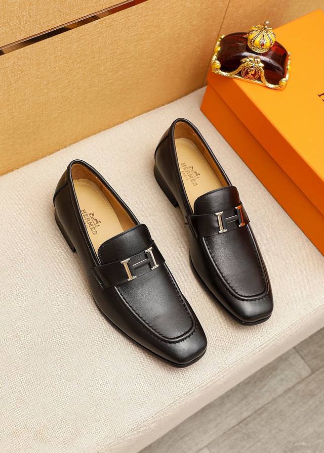 Product Trademark: Hermes Hermes casual leather shoes Standard size: 38-44 45.46