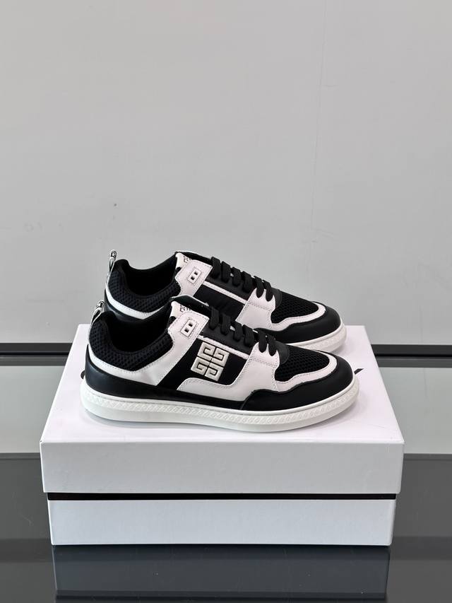Gv *Y~ Brand new Giv 1 men's low-top casual sneakers, made of imported top-grain
