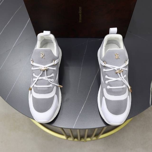 Factory Price: New! Original quality Stefano Ricci men's sneakers, featuring imp