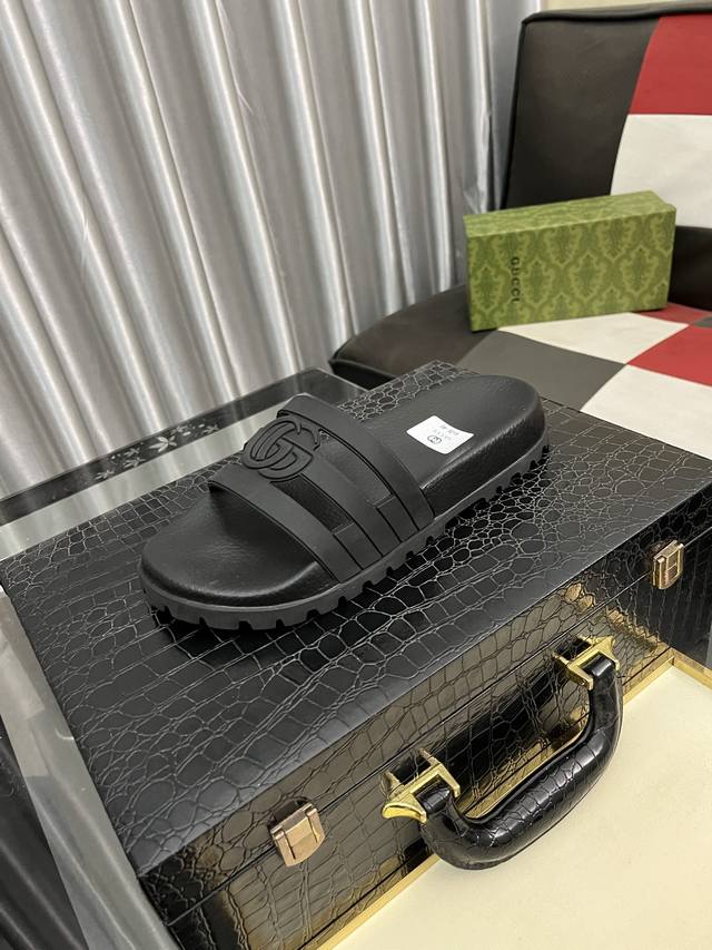Factory Price Pp: Gucci slippers, upper material Eva technology, embossed brand