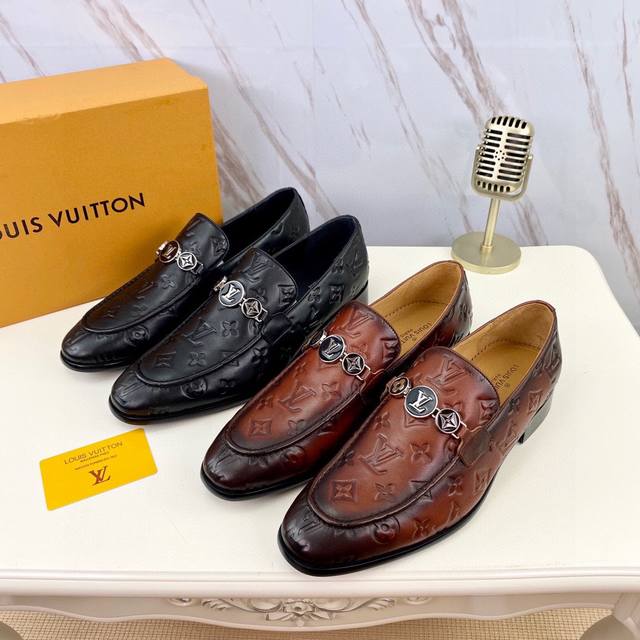 actual price. These high-end Louis Vuitton LV business formal leather shoes are