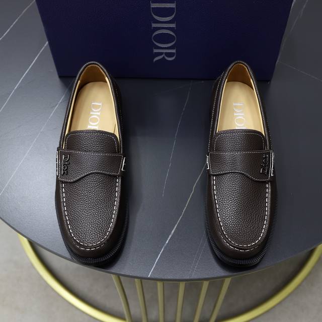 factory price Pp; CD's new Dior Dio* Granville loafers leather shoes official pr