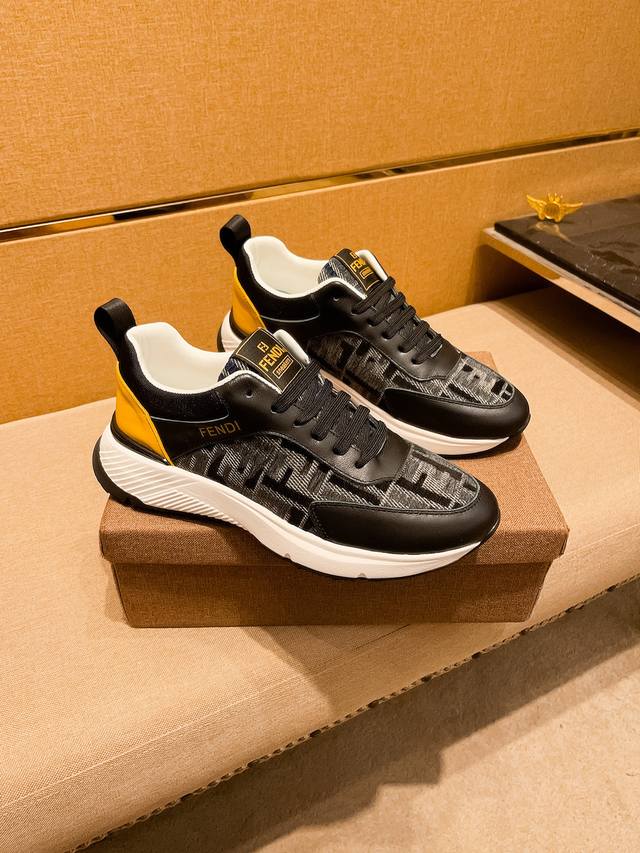 Factory P-batch Fendi men's shoes, a 1:1 replica of the high-end brand's officia