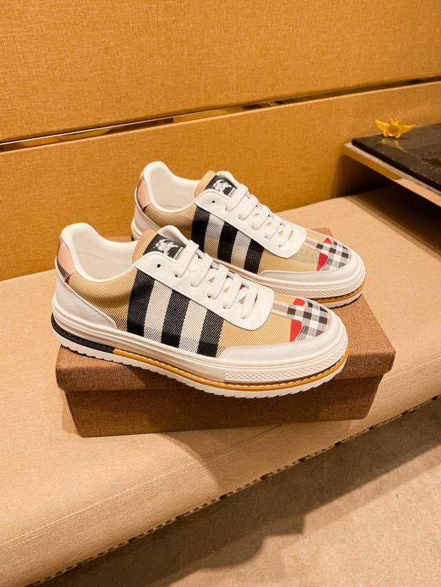 Factory P-batch Burberry men's shoes, a 1:1 replica of the high-end brand's offi