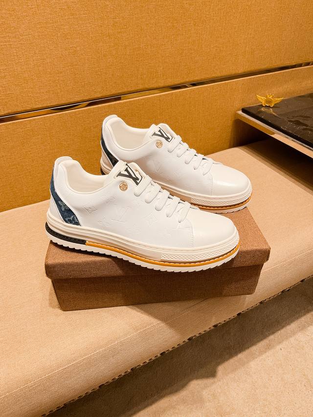 Factory P-batch Lv Louis Vuitton men's shoes, 1:1 replica of the high-end brand'