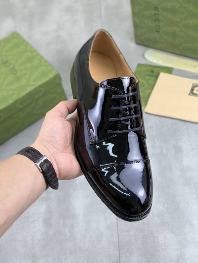Factory Price P Real Price Water-dyed cowhide Gucci high-end men's formal busine