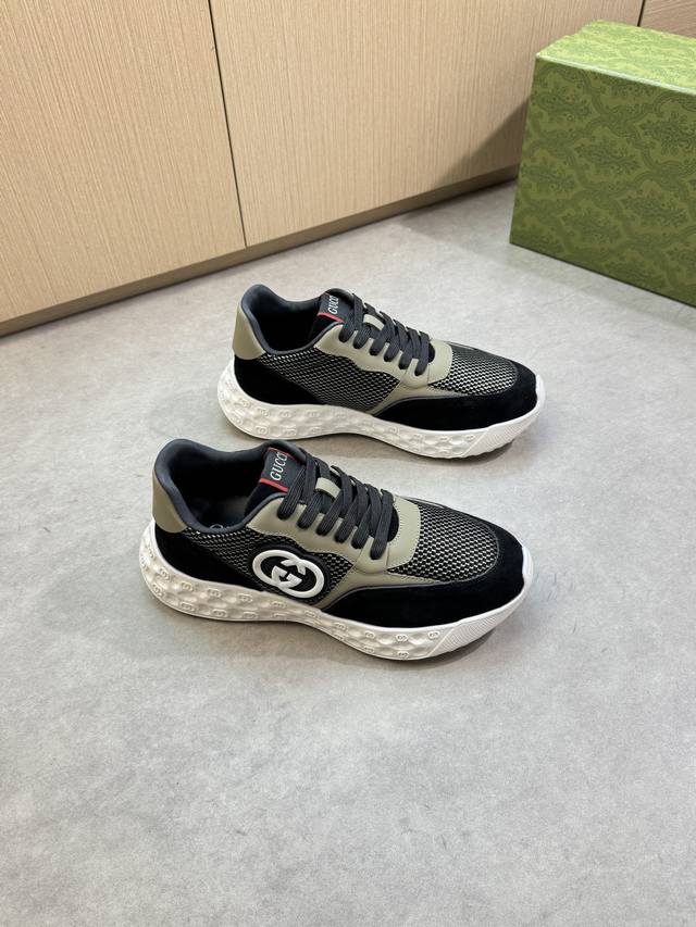 Gucci - High-end, original casual sneakers - Upper: Imported Nappa calfskin, sue