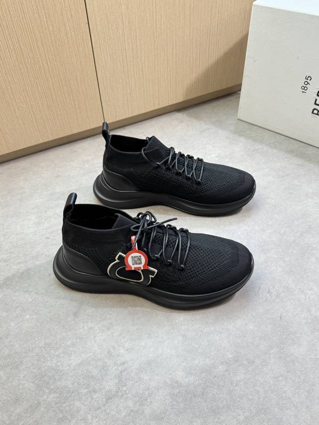 Ferragamo - High-end, original casual sneakers - Upper: imported frosted calfski