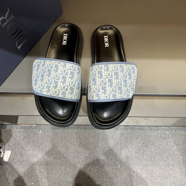 38-45 Dior high-end luxury slippers, 1:1 high-end quality, casual, sunny, loose