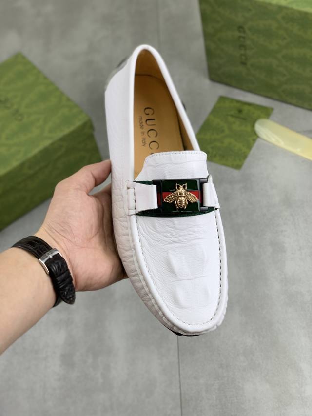 Factory Price (P) Gucci's new classic loafers; original Hong Kong order, top-not