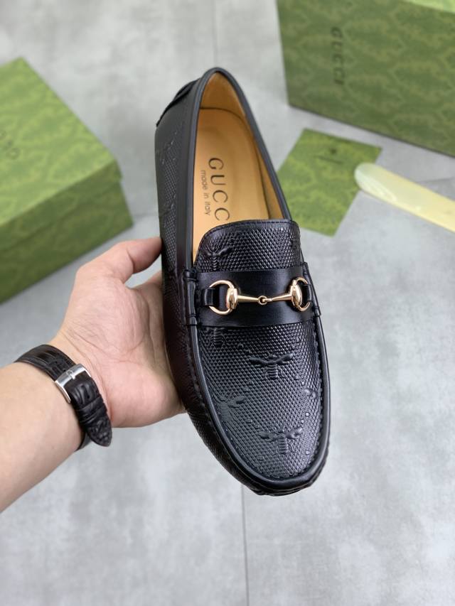 Factory Price (P) Gucci's new classic loafers; original Hong Kong order, top-not