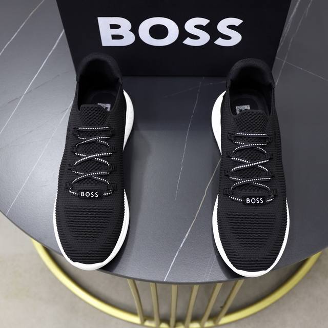 Factory Price Pp: Boss men's casual sports shoes, original mold, upper made of I