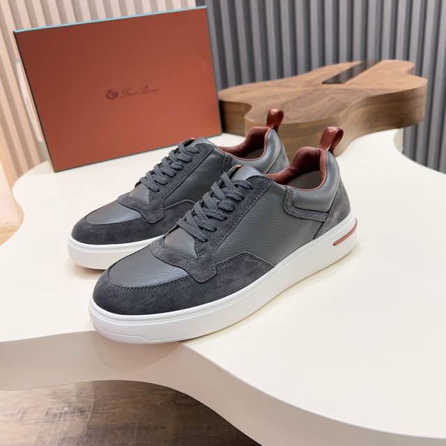 Loropiana Weekendwalk men's new thick-soled sneakers, crafted from lightweight c