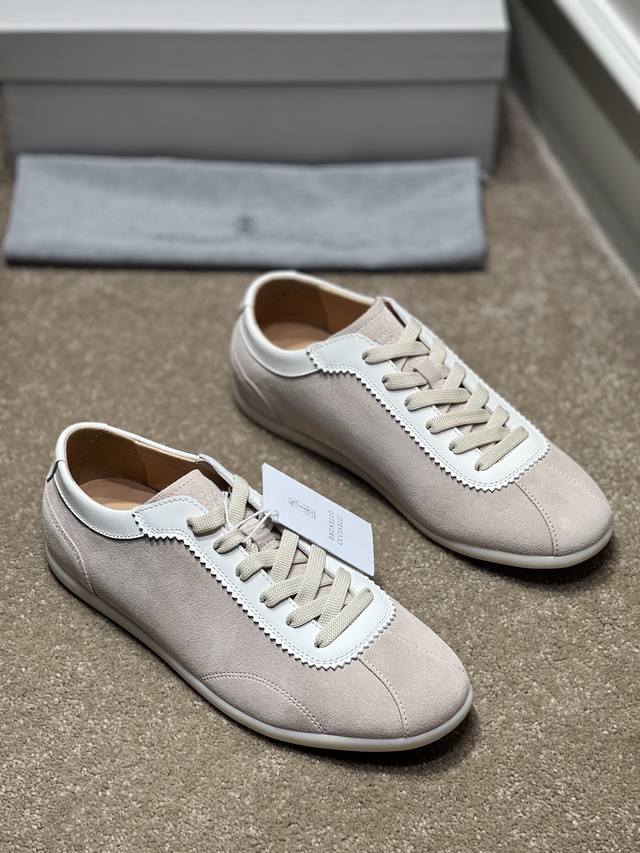 Factory Price Brunello Cucinelli New Men's Sports Shoes. These flat-soled sports