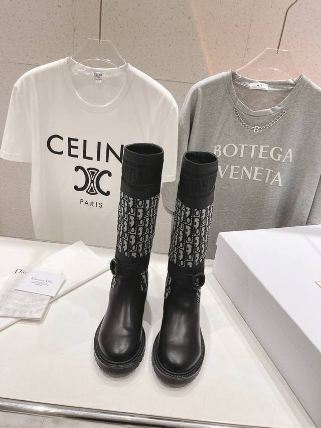 High version factory Dior* Dior D home 2025Ss catwalk style work boots Xiaohongs