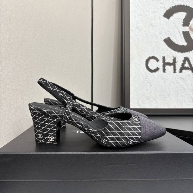 Chan*L factory price P classic Chanel Slingback sandals! Single shoes! As Coco C