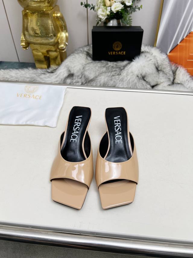 Price: Versace New Style: V-Heel Series Upper: Cowhide Patent Leather Lining: Sh