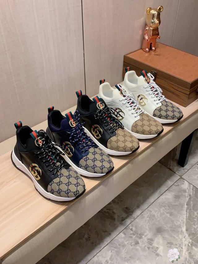 New: Factory-priced Gucci* latest hot-selling casual shoes, top-tier luxury bran