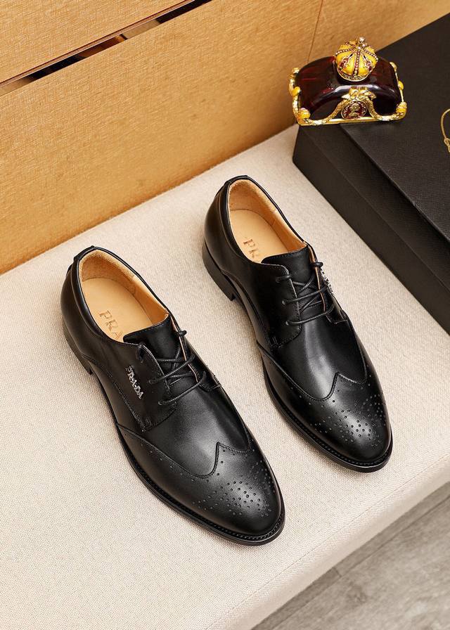 Product Brand: Prada Business Leather Shoes Standard Sizes: 38-44 45.46 Custom P