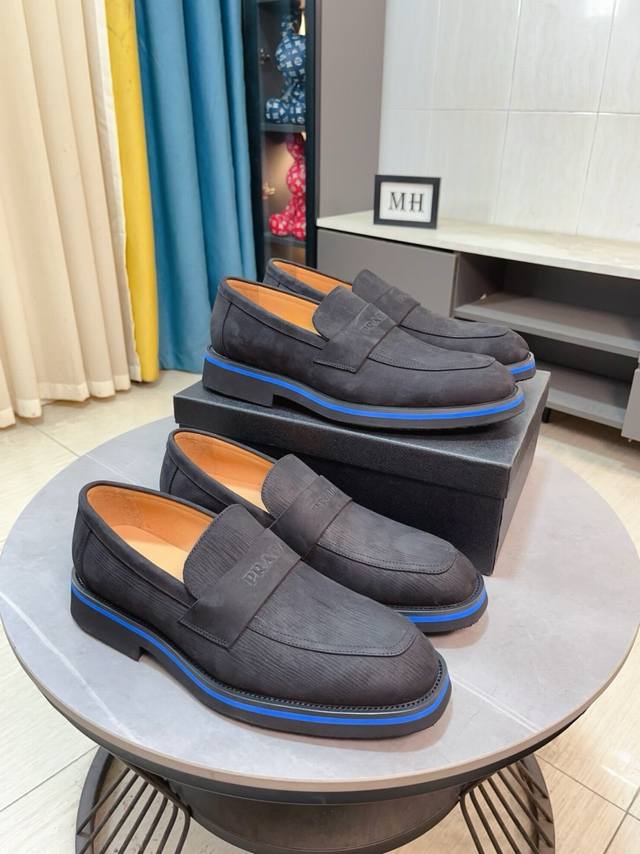 Factory Price P Prada Prada leather shoes top purchasing agent imported from Ita