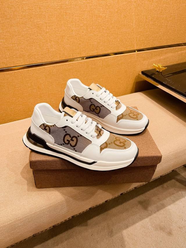 Factory P-batch Gucci men's shoes, 1:1 replica of the high-end brand's official