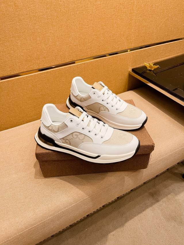 Factory P-batch Gucci men's shoes, 1:1 replica from the high-end brand's officia