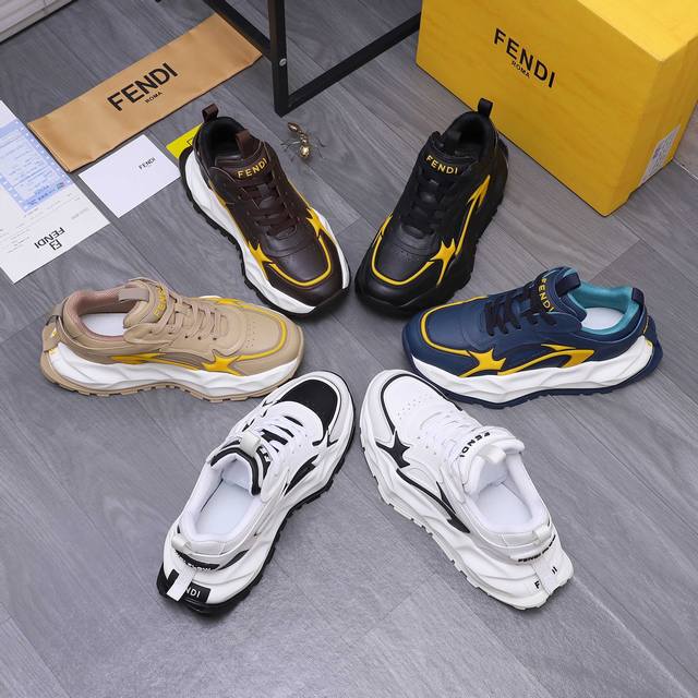 factory price men's sports shoes original single product trademark: Fendi Fendi