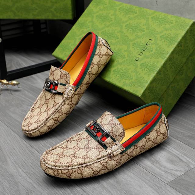 factory price men's sports shoes original product brand: Gucci casual slip-on sh