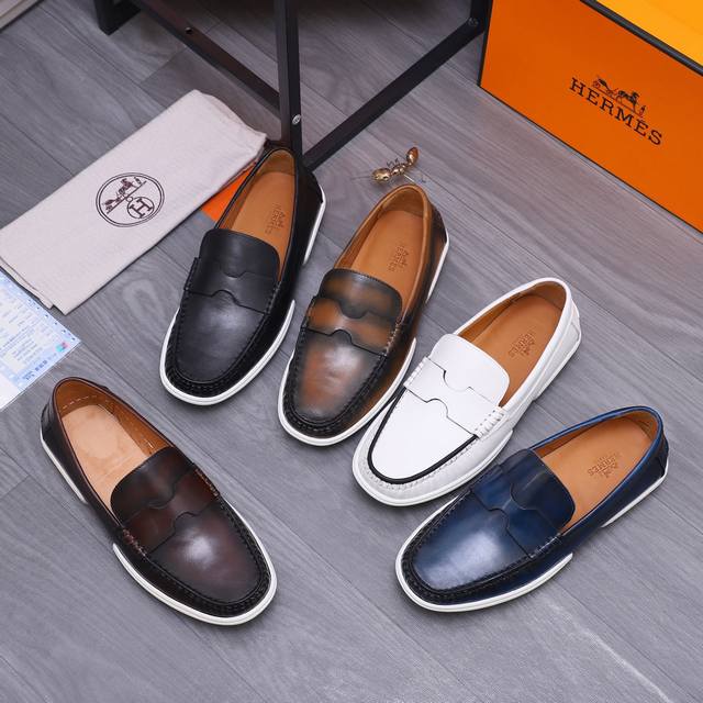 factory price men's sports shoes original product trademark: Hermes Hermes casua
