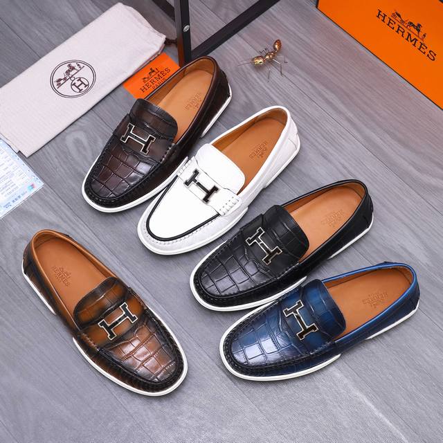factory price men's sports shoes original product trademark: Hermes Hermes casua