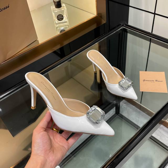 Factory Price Women's Shoes, Original Gianvito Rossi 2025 New Slippers, Original