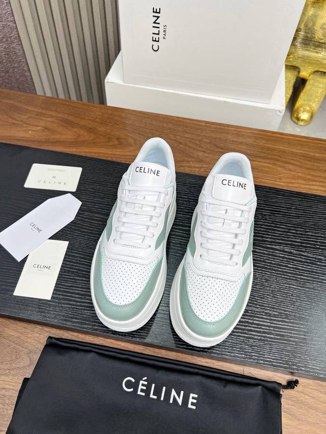 Factory Price: Original Celine women's sports shoes. 2025 Celine Block Triomphe