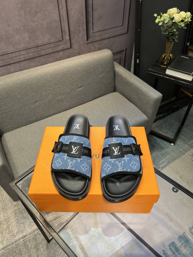 Real Price Lv Louis Vuitton's latest thick-soled slipper sandals, original purch