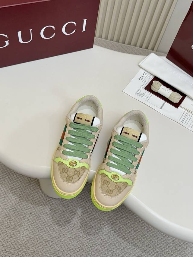 Gucc classic dirty shoes at a real price. Top factory P quality, brick cabinet o
