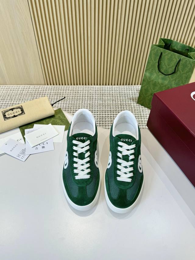 Gucc unisex new Dexun sneakers Fabric: Mercerized suede with high-density breath