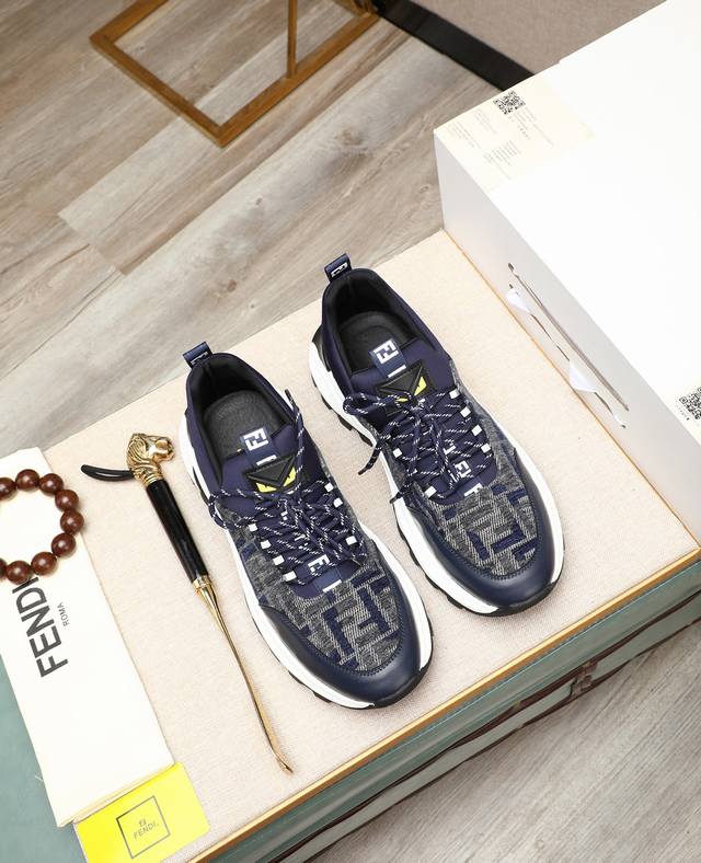 factory price P Fendi Fendi fashion casual men's shoes original official website