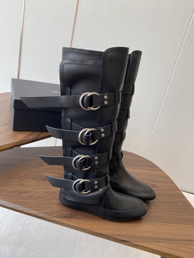 short boots and high boots Ann Demeulemesster 2025 new half-slip short boots kni