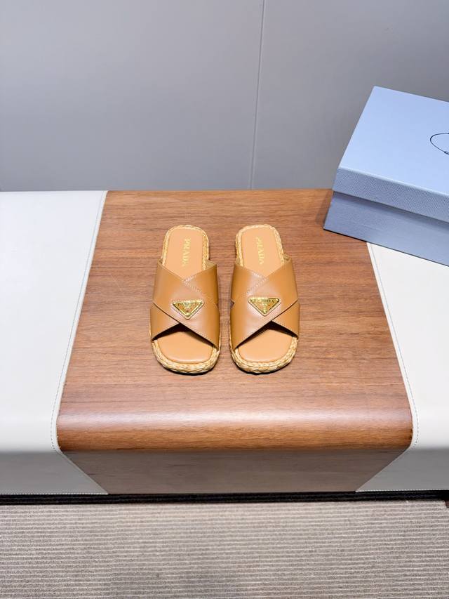 Prada straw woven sandals, a must-have for summer travel, popular with celebriti