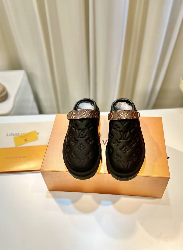 Factory Price Louisvuitt On Fw23 New Arrival ~ LV Aspen Platform Slippers. Louis