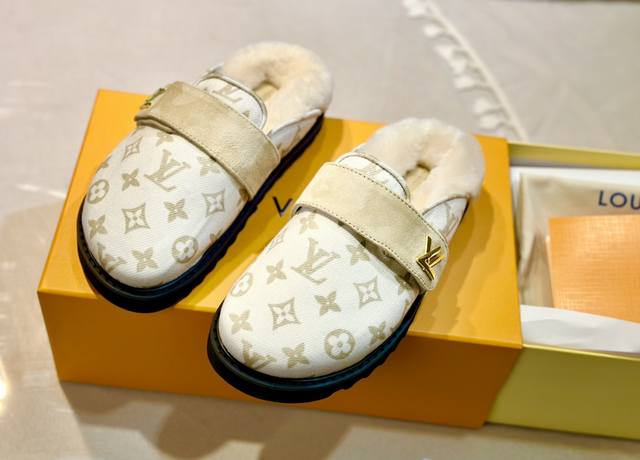 Couple's Collection Half-covered Slippers Louisvuitt On Fw. New Arrival ~ LV Asp