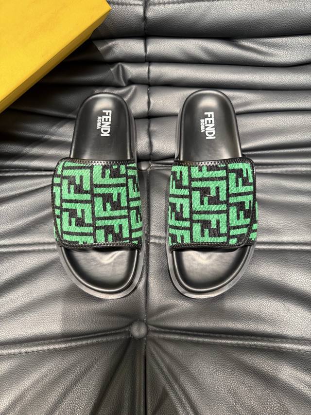 38-45 45 custom-made Fendi high-end luxury slippers, 1:1 high-end quality, casua