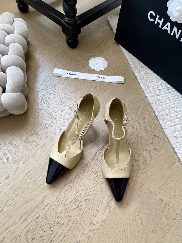 Chanel 25C new pointed-toe stiletto sandals! Top-tier edition! Pre-sale in the s