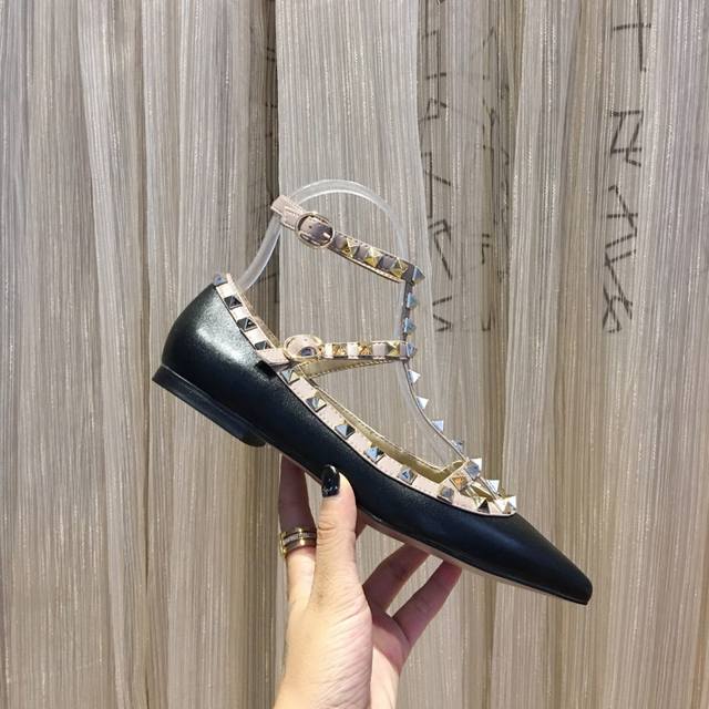 Matte black sheepskin, available year-round, in five collections. Valentino is a