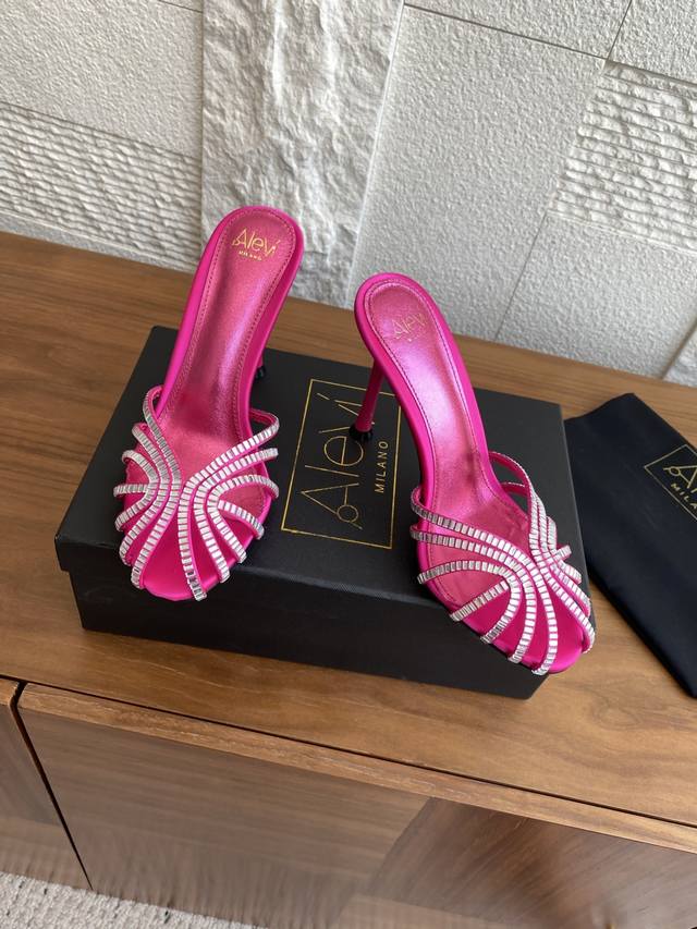 Premium Version: Alevi 25Ss New Summer Cage Crystal Hot Diamond Slingback Stilet