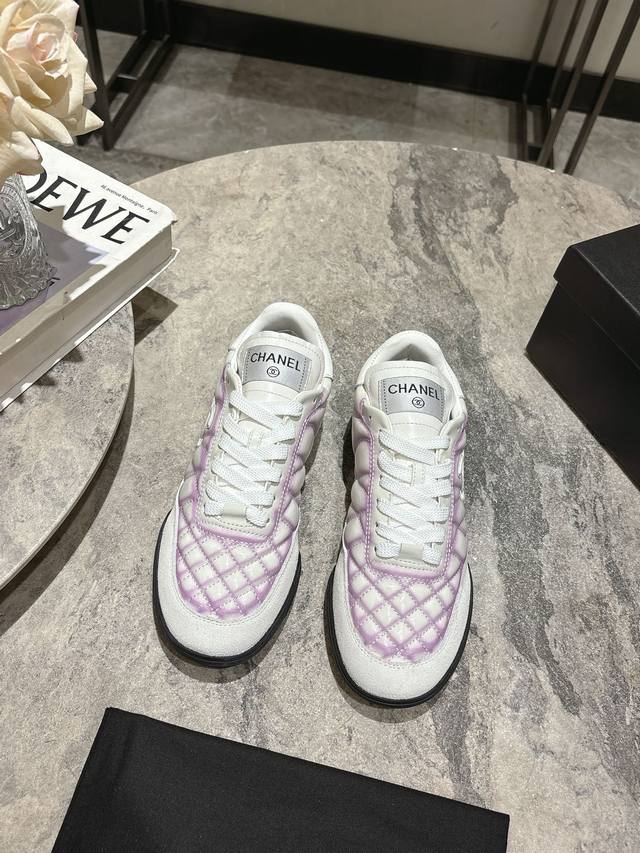 Chanel | Chanel Classic Diamond Quilted Retro Casual Sneakers. This classic diam