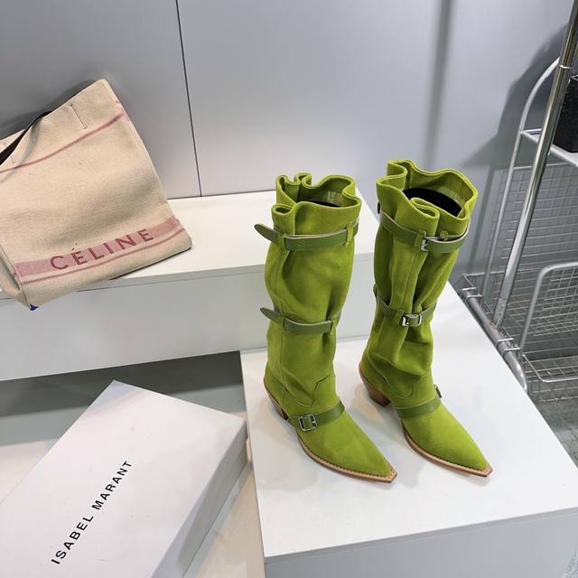 High-quality factory boots! Top-quality R13 25 new fall/winter slouchy buckled E