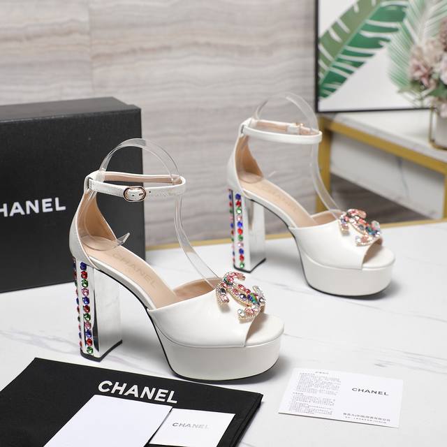 High-Release Chanel Early Spring Classic Diamond Heel and Double C Rhinestone Bu