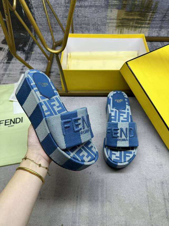 jacquard canvas sole, Fendi silk thread embroidery, size 35-42,
