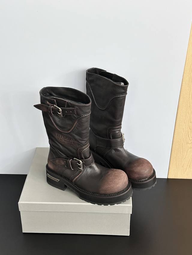 factory price P men's +30 Balenciaga 25 autumn and winter Venom boots ~ leather
